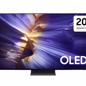 Samsung 55" OLED S90F 4K Samsung Vision AI Smart TV, 4K AI Upscaling Pro, G-Sync Compatible, Black