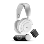 SteelSeries Arctis Nova Pro Omni Wareless Gaming Headphone, Active Noise Cancellation, Compatible with PC, PS5, Xbox, Switch, and more, 61722 - White