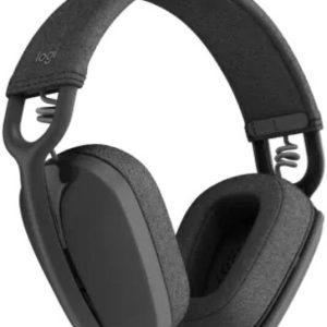 Logitech ZONE VIBE WIRELESS Headphone, Teams Version, Noise-Canceling Mic, Bluetooth 5.2, Up to 20 Hour Battery Life, Graphite, 981-001157