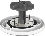 Logitech Rally Mic Pod Mount, Anchors Rally Mic Pod to a table or ceiling, with cable management for a clean installation, White, 952-000020 - Image 3