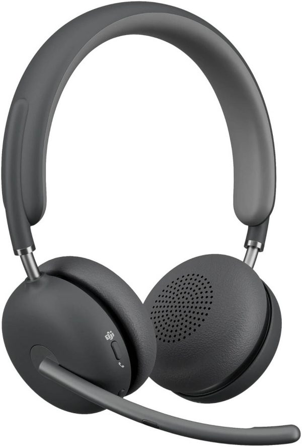 Logitech Zone Wireless 2 Headphone, Team Version with Receiver, AI-powered headset for two-way noise-free calls, Graphite, 981-001152 - Image 2