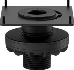 Logitech Tap Table Mount, Swiveling table mount with cable management for Logitech Tap and Tap IP meeting room controllers, Black, 939-001811