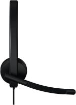 Logitech H570e Wired Headphone Stereo with USB-C Plug, Teams version, Noise-Canceling Mic, Black, 981-001431 - Image 3