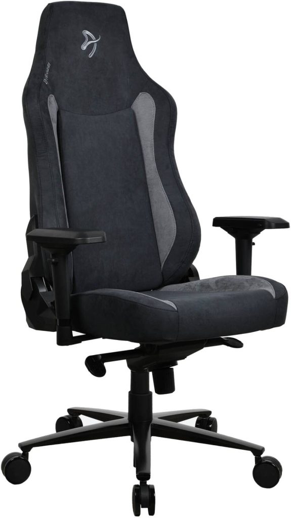Arozzi Vernazza Supersoft Gaming Chair, 4D Armrests, 145kg Weight Capacity, Standard Size, Black-Gray, VERNAZZA-SPSF-BK