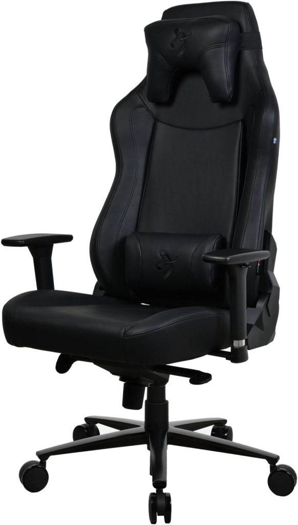 Arozzi Vernazza XL SoftPU Gaming Chair, 3D Armrests, Soft neck and lumbar pillow, Recline the backrest up to 165°, Black, VERNAZZA-XL-SPU-PBK