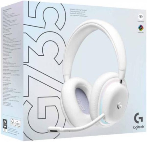 Logitech G735 LIGHTSPEED Wireless Gaming Headset with LIGHTSYNC RGB, White, 981-001083 - Image 7