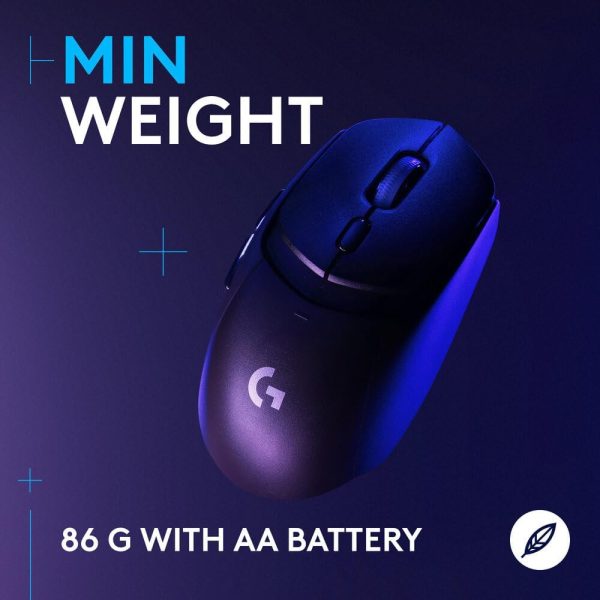 Logitech G309 Lightspeed Wireless Gaming Mouse, HERO 25K Sensor, 25,600 DPI, 86g Lightweight Design, Black, 910-007200 - Image 6