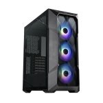 Cooler Master TD500 Mesh V2 Computer Case, ARGB & PWM Hub Included, Type C Connector, Top Removable, 3 x 120mm ARGB Fans, 360mm Radiator Support, Gaming Case, Black, TD500V2-KGNN-S00