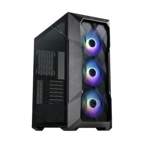 Cooler Master TD500 Mesh V2 Computer Case, ARGB & PWM Hub Included, Type C Connector, Top Removable, 3 x 120mm ARGB Fans, 360mm Radiator Support, Gaming Case, Black, TD500V2-KGNN-S00