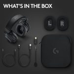 Logitech G PRO X 2 LIGHTSPEED Wireless Gaming Headset, Detachable Boom Mic, 7.1 Surround Sound, Bluetooth/USB/3.5mm Aux, for PC, PS5, PS4, Nintendo Switch, Black, 981-001263 - Image 3