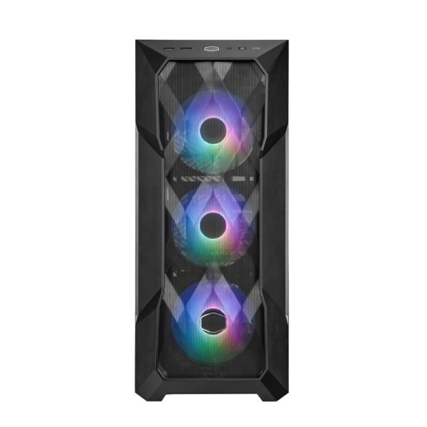 Cooler Master TD500 Mesh V2 Computer Case, ARGB & PWM Hub Included, Type C Connector, Top Removable, 3 x 120mm ARGB Fans, 360mm Radiator Support, Gaming Case, Black, TD500V2-KGNN-S00 - Image 4