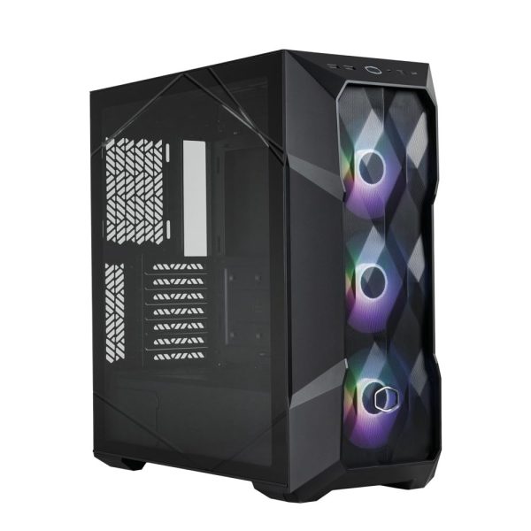 Cooler Master TD500 Mesh V2 Computer Case, ARGB & PWM Hub Included, Type C Connector, Top Removable, 3 x 120mm ARGB Fans, 360mm Radiator Support, Gaming Case, Black, TD500V2-KGNN-S00 - Image 2