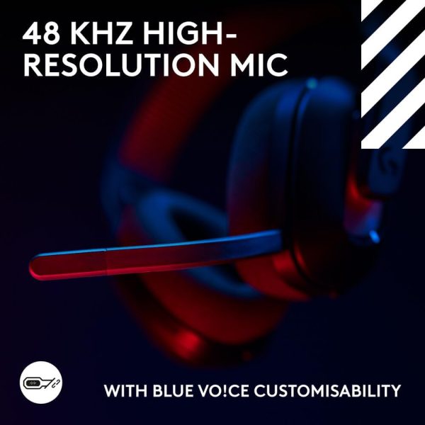 Logitech G Astro A20 X LIGHTSPEED Wireless Gaming Headset for PS5, Xbox, Switch, PC with 2-system PLAYSYNC Audio, Bluetooth, LIGHTSYNC RGB, and 48 kHz Boom Mic, Black, 939-002247 - Image 9
