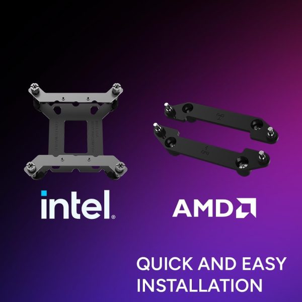 Cooler Master ML 240 Atmos II LCD ARGB Simple Water Cooling CPU Cooler, Black, MLX-D24M-A25SZ-L1 - Image 8