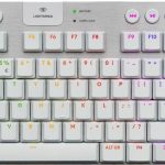 Logitech G915 X LIGHTSPEED TKL Wireless Low Profile Gaming Keyboard, Tactile Switches, White, 920-012737