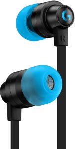 Logitech G333 Gaming Earphones with dual audio drivers, in-line mic and volume control, compatible with PC/PS/Xbox/Nintendo/Mobile with 3.5mm Aux or USB-C Port - Black, 981-000924