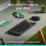 Logitech POP ICON COMBO, Bluetooth keyboard and mouse combo, comfortable typing, programmable keys and buttons, quiet clicks, Easy-Switch up to 3 devices - Graphite, 920-013140 - Image 4