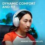 Logitech G321 LIGHTSPEED Wireless Bluetooth Gaming Headset, dynamic comfort and fit, 16 kHz boom mic, 20+ hrs battery, PC, PS4, PS5, Nintendo Switch, Mobile - White, 981-001569 - Image 2