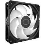 Cooler Master SickleFlow Edge 120 ARGB - 120mm Fan (690-2500rpm, PWM), High Airflow (70.7CFM) and Static Pressure (3.61mmH2O), ARGB Gen 2, LED Controller, 32.8dBA Max - Black, MFX-B2DN-25NP2-R2 - Image 3