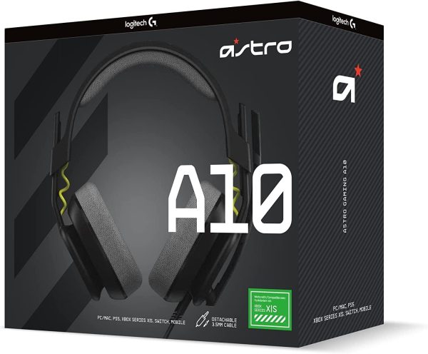 Logitech Astro A10 Gen 2 Salvage Gaming Headset For Xbox, 20–20000 Hz Frequency Response -Black, 939-002047 - Image 4