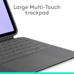 Logitech Combo Touch Keyboard for iPad Pro 11" (M4), English/Arabic, Graphite, 920-012778 - Image 3