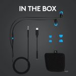 Logitech G333 Gaming Earphones with dual audio drivers, in-line mic and volume control, compatible with PC/PS/Xbox/Nintendo/Mobile with 3.5mm Aux or USB-C Port - Black, 981-000924 - Image 4