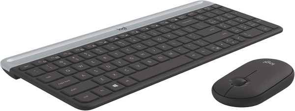Logitech MK470 Wireless Keyboard and Mouse Combo for Windows, USB 2.4GHz Receiver, 12 FN Keys, Minimalist and Stylished, for Windows 10,11 or Later, Works with Surface - Black, 920-010069 - Image 3