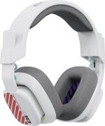 ASTRO A10 Gaming Headset Gen 2 Wired Headset - Over-ear gaming headphones with flip-to-mute microphone, 32 mm drivers, compatible with PlayStation, PC - White, 939-002064