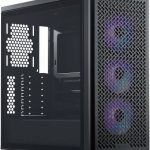Cooler Master Elite 502 Computer Case, 3 X Pre-Installed Argb Fans, Upto 420mm AIO Support, ATX Motherboard Support, Ready for RTX 50 Series Upto 410mm, Type C Connector, Black, E502-KGNN-S00