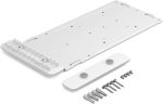 Logitech Compute Mount, Mounting bracket with cable retention for Logitech RoomMate and other video conferencing compute devices, White, 952-000097