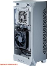 Cooler Master NCORE 100 Air Mini-ITX PC Tower Case, Anodized Aluminum, 356mm Vertical Triple-Slot Mount GPU, SFX PSU 130mm, Air Cooler Up to 70 mm, Compatible RTX 5080 | RX 9070 XT, White, NR100-WNNN-S00 - Image 3