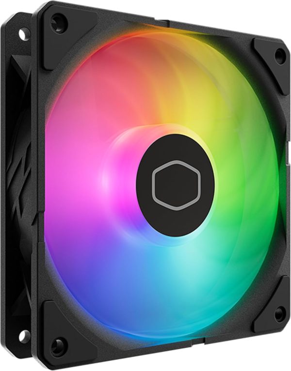 Cooler Master SickleFlow Edge 120 ARGB 3-Pack - 3x120mm Fans (690-2500rpm, PWM), High Airflow (70.7CFM) & Static Pressure (3.61mmH2O), ARGB Gen 2, LED Controller, 32.8dBA Max. - Black, MFX-B2DN-253P2-R2 - Image 5