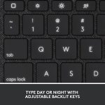Logitech Combo Touch Detachable iPad Keyboard Case (10th gen and A16) with Large Precision Trackpad, Full-Size Backlit Keyboard, and Smart Connector Technology, Arabic Layout, Grey, 920-011379 - Image 2