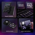 Cooler Master Master Hub Creator Kit, Stream Kit include 1x(Base, 4x6) 1x(15xKey) 1x(2xRoller) 1x(5xFader), Black, MHSK13AA00 - Image 6