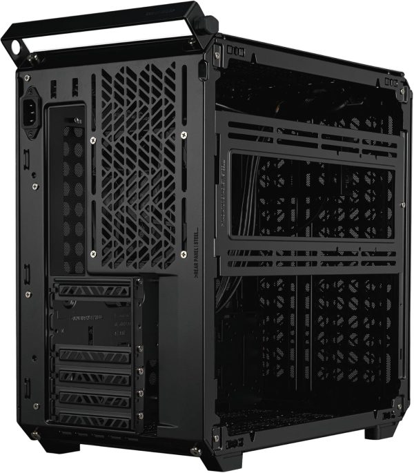 Cooler Master QUBE 500 Flatpack Black Small High Airflow Mid-Tower ATX Customizable Gaming PC Case, Tempered Glass, Vertical GPU Mount, USB-C, Carrying Handle, Gem Mini, Q500-KGNN-S00 - Image 12