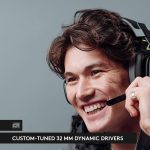 ASTRO A10 Gaming Headset Gen 2 Wired Headset - Over-ear gaming headphones with flip-to-mute microphone, 32 mm drivers, compatible with PlayStation, PC - Black, 939-002057 - Image 7