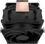Cooler Master V4 Alpha 3DHP Black Air Cooled CPU Cooler, AMD® AM5 / AM4 sockets​, black coating and premium ARGB top cover, Ring blade fan design, 240W TDP, 2 x 4 pin PWM 120mm fan, Black, MAZ-T2HP-217PK-R1 - Image 3