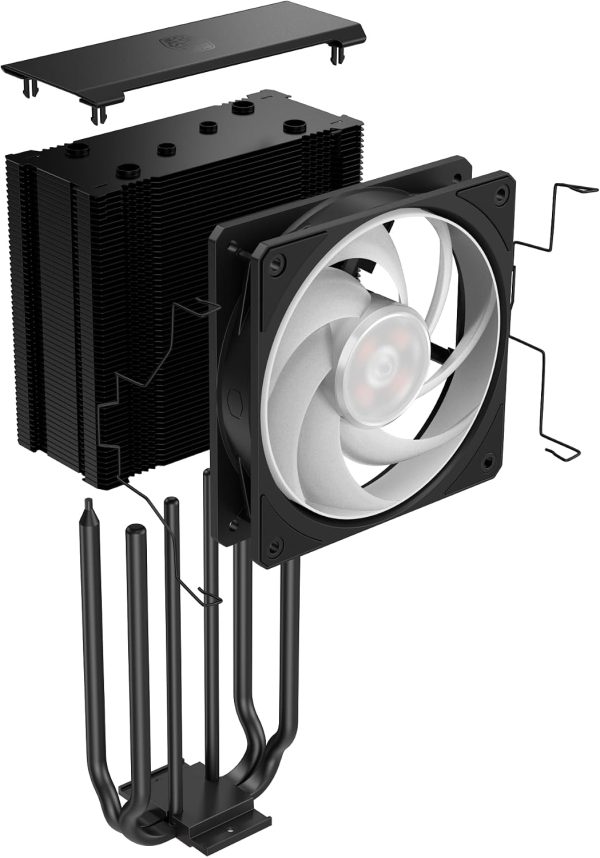 Cooler Master Hyper 212 3DHP Black ARGB CPU Air Cooler, 230W TDP Cooling, 120mm PWM Fan, Gen 2 ARGB Lighting, MAY-T2HP-217PA-R1 - Image 9
