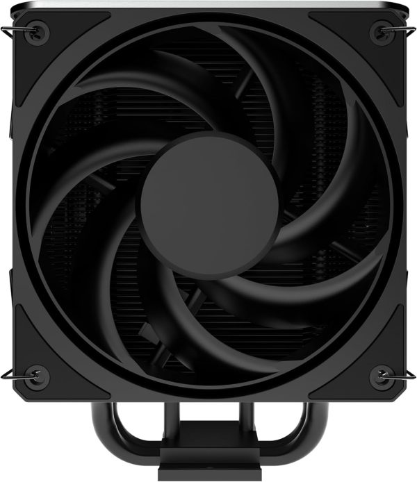 Cooler Master V4 Alpha 3DHP Black Air Cooled CPU Cooler, AMD® AM5 / AM4 sockets​, black coating and premium ARGB top cover, Ring blade fan design, 240W TDP, 2 x 4 pin PWM 120mm fan, Black, MAZ-T2HP-217PK-R1 - Image 5