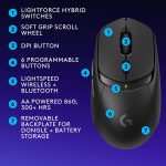 Logitech G309 Lightspeed Wireless Gaming Mouse, HERO 25K Sensor, 25,600 DPI, 86g Lightweight Design, Black, 910-007200 - Image 3