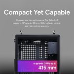 Cooler Master QUBE 540 High-Airflow ATX Mid-Tower Case, 415mm GPU Clearance Max, Designed Ready RTX 5090|RX 9070 XT, Tempered Glass, Modular & Customizable Design, Reversible I/O Panel – Stardust Iron, Q540-MGNN-S00 - Image 9
