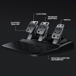 Logitech G29 Driving Force Racing Wheel and Floor Pedals, Real Force Feedback, Stainless Steel Paddle Shifters, Leather Steering Wheel Cover for PS5 Pro, PS5, PS4, PC, Mac - Black - Image 3