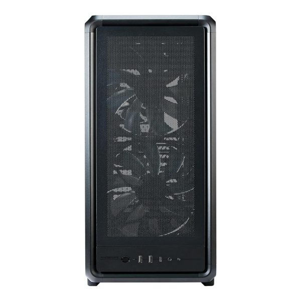 Cooler Master MasterFrame 500 Mesh aRGB Black Freeform 2.0 Modular Platform Open-Air ATX Mid-Tower Case, Aluminum Frame,Dual 200mm aRGB Fans, 390mm GPU Max, 360mm AIO Max, Type C, Tempered Glass, Black, MF500M-KHNN-S01 - Image 2