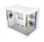 Cooler Master Elite 481 Wood Computer Case- Black, 3 X Pre-Installed Reverse Argb Fans, Upto 360mm AIO Support, mATX Motherboard Support, Upto 410mm GPU Support, Type C Connector, White, E481-WHNN-S00 - Image 3