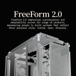 Cooler Master MasterFrame 500 Mesh aRGB Silver Freeform 2.0 Modular Platform Open-Air ATX Mid-Tower Case, Aluminum Frame,Dual 200mm aRGB Fans, 390mm GPU Max, 360mm AIO Max, Type C, Tempered Glass, Silver, MF500M-SHNN-S01 - Image 6