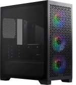 Cooler Master Elite 302 Micro-ATX High Airflow Minimalist PC Case, 365mm GPU Max, Compatible RTX 5080|RX 7090 XT, 280mm AIO Max, Type C, Tempered Glass, Triple 120mm aRGB PWM Fan, Intakes Grill, Black, E302-KGNN-S00
