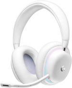 Logitech G735 LIGHTSPEED Wireless Gaming Headset with LIGHTSYNC RGB, White, 981-001083