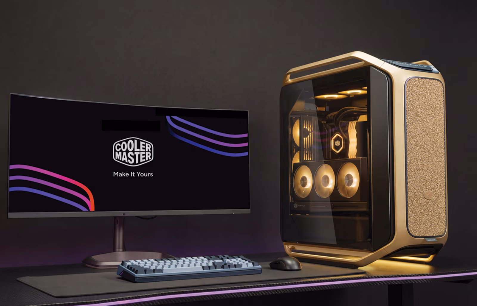 Cooler Master COSMOS ALPHA Gold Limited Edition PC Case, Full Tower, 24K Gold-Plated Logo, Modular FreeForm 2.0, Gold, C700-GGNN-S00 - Image 5
