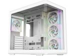 Cooler Master Elite 600 ATX Mid-tower Case with Tempered Glass, USB-C, and versatile cooling support for clean, efficient, and powerful builds, White, E600-WGNN-S01