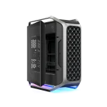 Cooler Master Cosmos Alpha E-ATX PC Case, 2 x 200mm non-LED fans, 1 x 120mm non-argb fan, 4x USB 3.2 Gen1 Type-A 5G & 2x USB 3.2 Gen2x2 20G Type-C ports, Accommodate 15 fans, Tempered glass panels, Silver/Black, C700-KGNN-S00 - Image 2